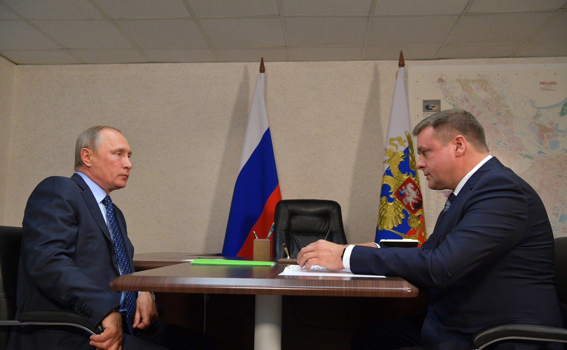 Николай Любимов на встрече с Владимиром Путиным