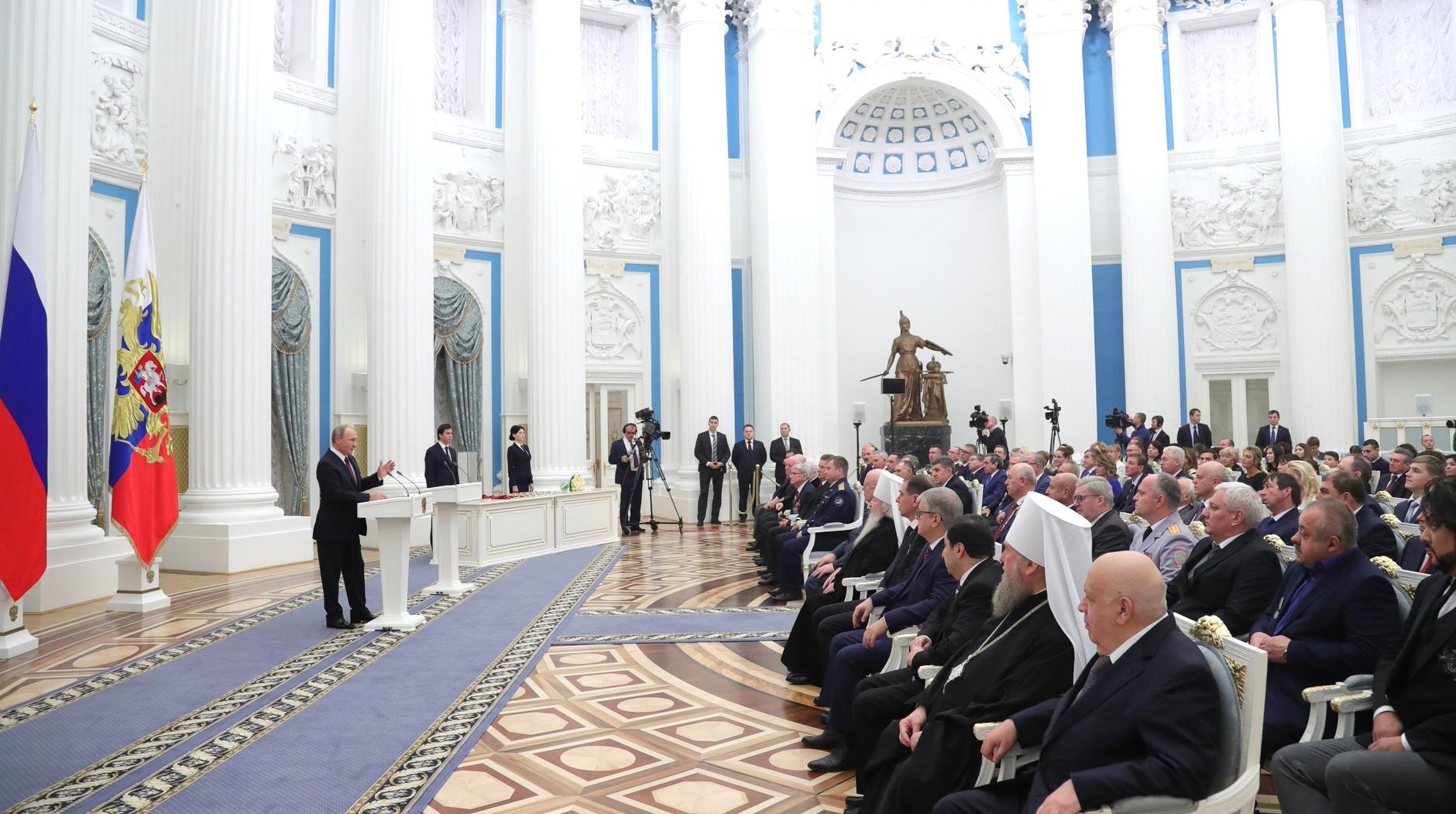 Торжественная церемония награждения прошла в Кремле Фото: © kremlin.ru