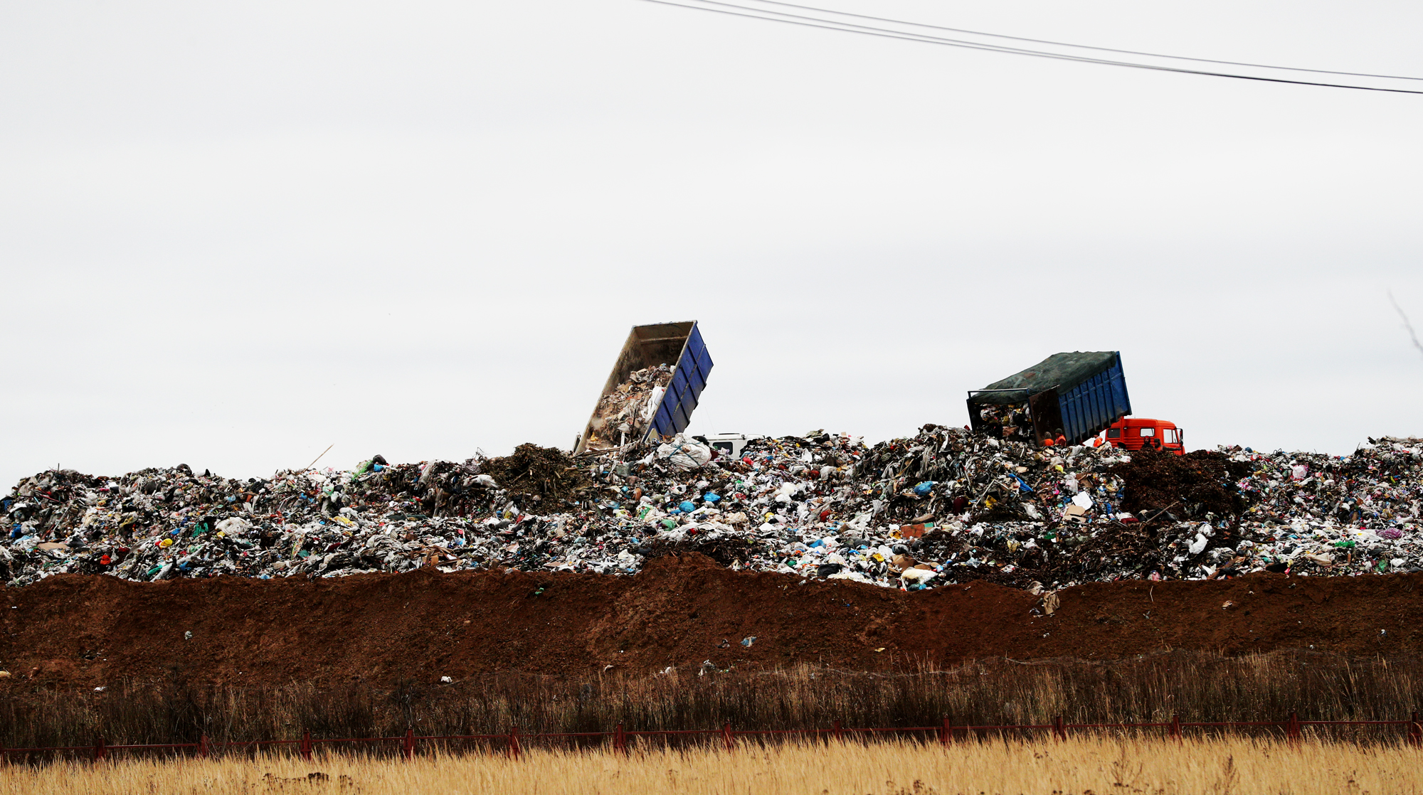 Ситуация на полигоне твердых бытовых отходов в Московской области может перерасти в техногенную катастрофу Фото: © Daily Storm/Алексей Голенищев