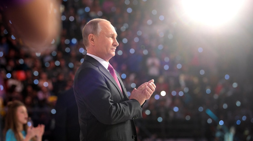 Артем Баранов — об эмоциях, которые испытал, стоя на сцене рядом с Владимиром Путиным Фото: © kremlin.ru