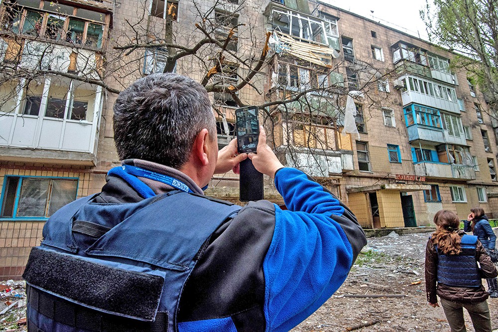Киев также заявил об обстреле ополченцами ЛНР населенного пункта, подконтрольного ВСУ Фото: © GLOBAL LOOK press