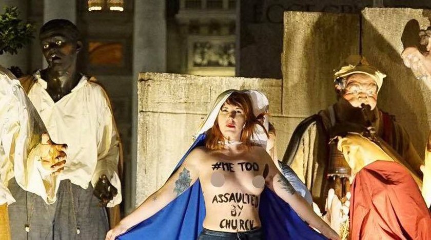 Dailystorm - В Femen объяснили смысл рождественской акции в Ватикане