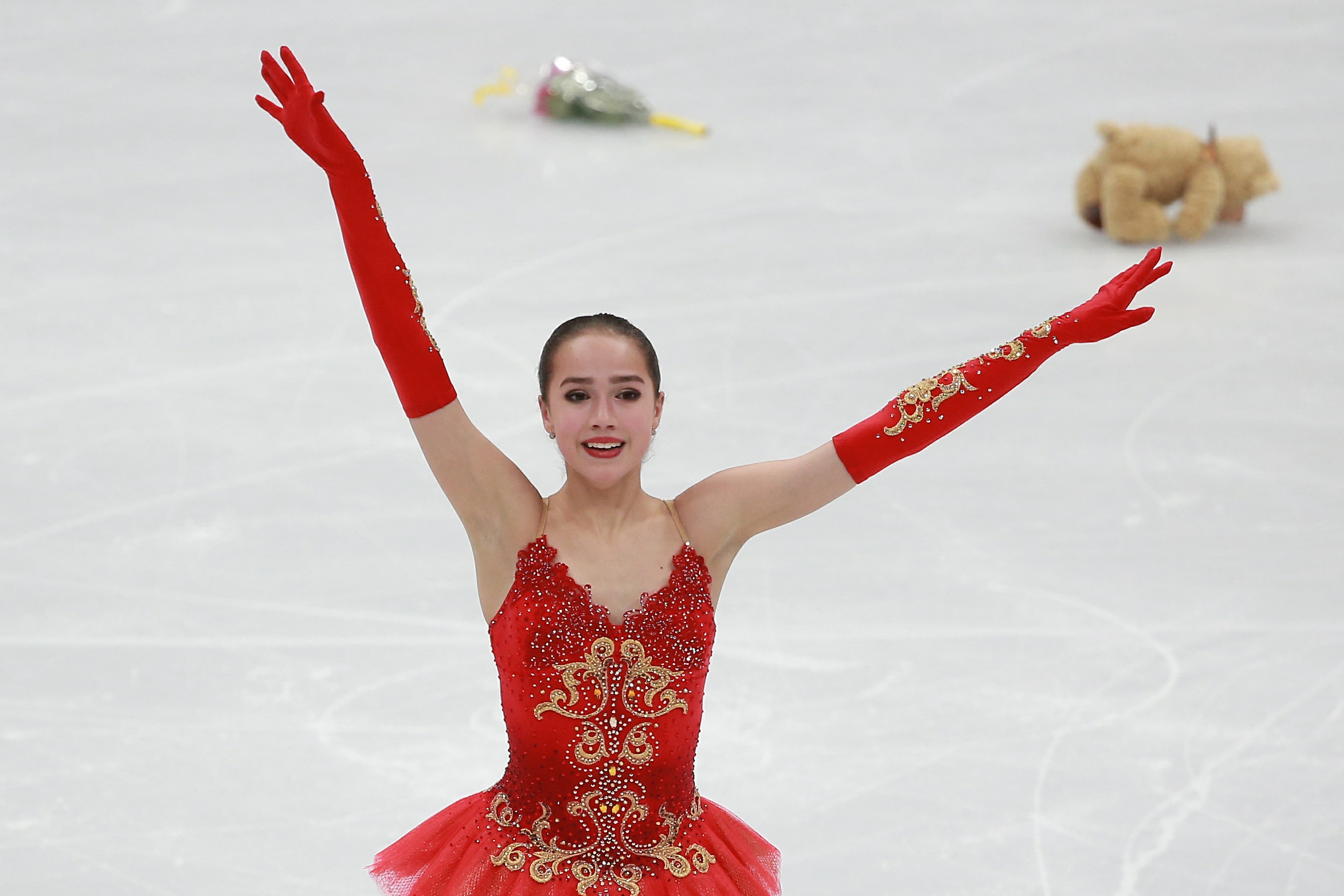 Серебро для страны завоевала Евгения Медведева Фото: © GLOBAL LOOK press