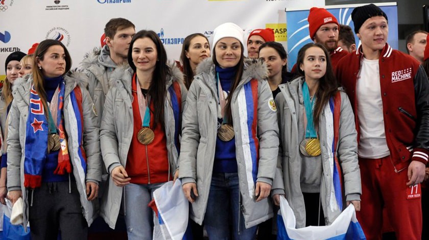 Dailystorm - Российских олимпийцев в Шереметьево встретили государственным гимном