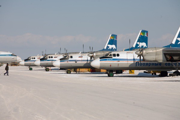 Самолеты якутской авиакомпании «Полярные авиалинии»