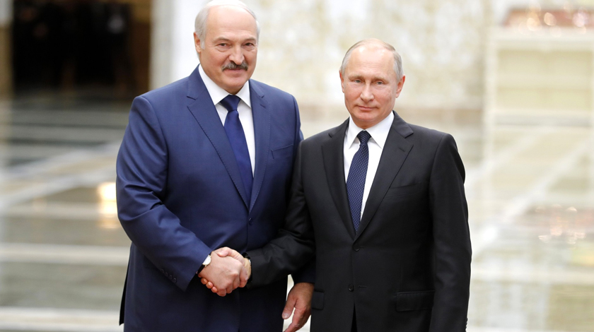Президент Белоруссии убежден в решимости своего российского коллеги решать проблемы во внешней политике Фото: © kremlin.ru