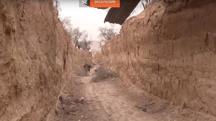 «Шторм» получил эксклюзивное видео укреплений боевиков Скриншот: © Daily Storm