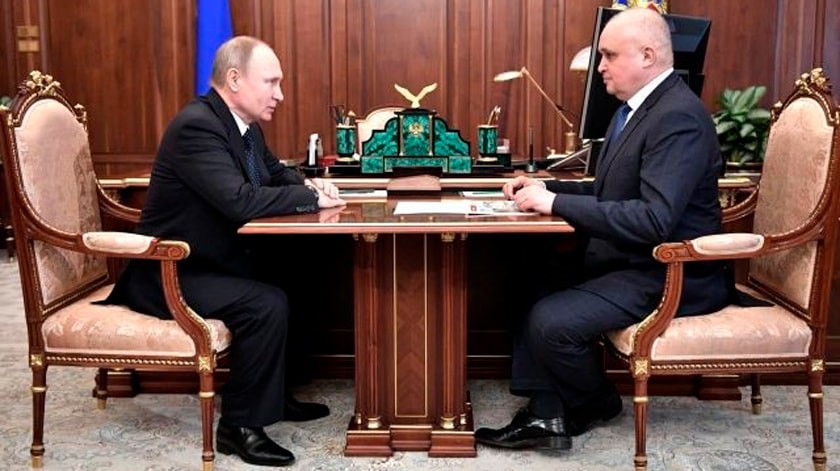 Dailystorm - Путин встретился с новым главой Кемеровской области