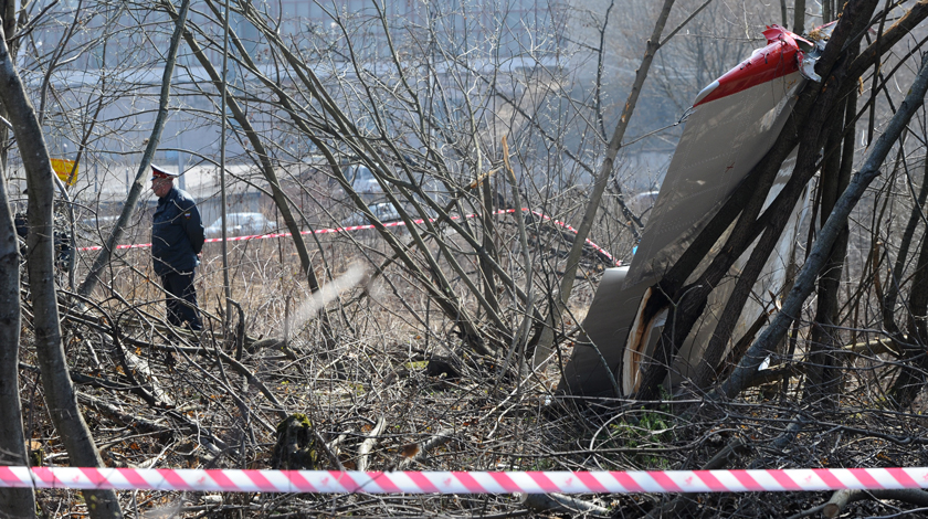 Отчет первой государственной комиссии, которая озвучила результаты расследования в 2011 году, аннулирован Фрагмент обломки самолета польского правительства Ту-154-М