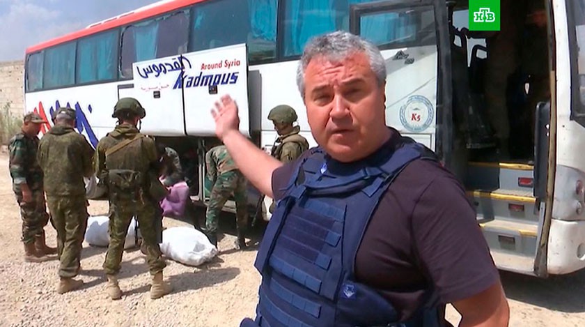 Dailystorm - В Сирии обстреляли автобус с российскими журналистами