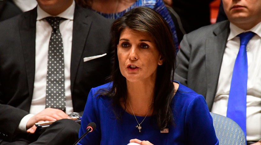 Постпред США при ООН Хейли подтвердила подготовку новых антироссийских санкций из-за Сирии Фото: © GLOBAL LOOK press