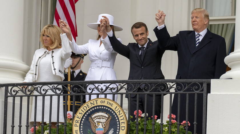 Президент США заявил: новости о том, что у них с Эммануэлем Макроном «отличные отношения», — не фальшивые Фото: © GLOBAL LOOK press/Alex Edelman