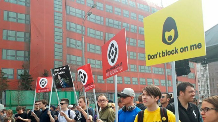 В Москве прошел митинг против блокировки Telegram — Daily Storm