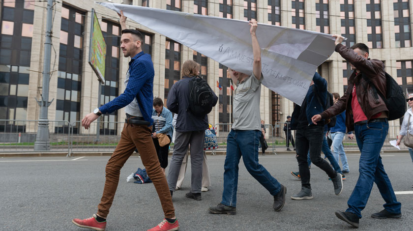 Акция против действий Роскомнадзора пройдет на проспекте Академика Сахарова 13 мая Фото: © GLOBAL LOOK press/Anton Belitsky