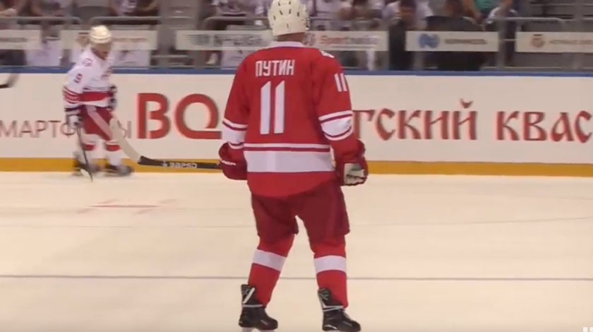 Dailystorm - Путин принял участие в матче Ночной хоккейной лиги