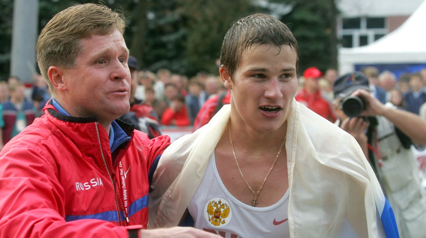 Виктор Чегин - тренер сборной России по легкой атлетике 2007 г.