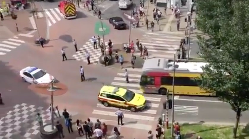 Dailystorm - Теракт в Бельгии: опубликованы фото и видео с места расстрела полицейских