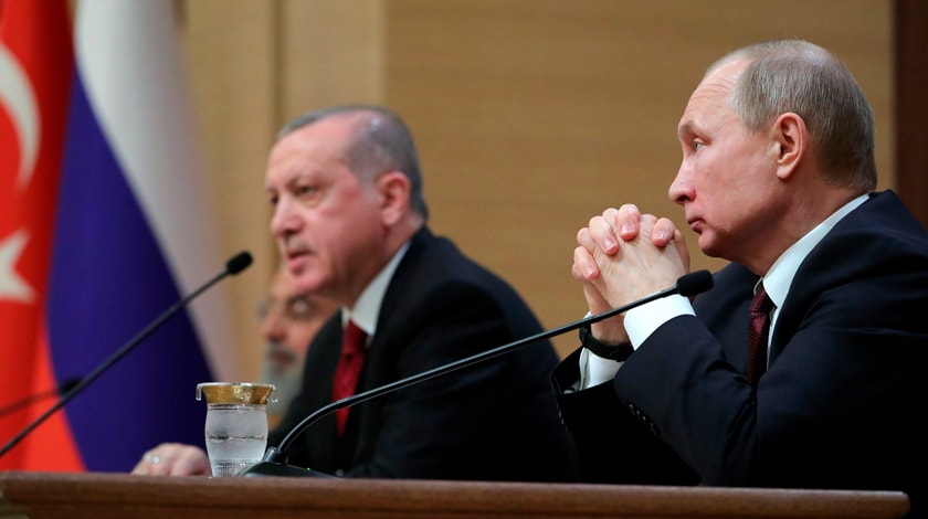 Президент РФ считает, что результаты выборов свидетельствуют о большом политическом авторитете турецкого лидера Фото: © GLOBAL LOOK press/Kremlin Pool
