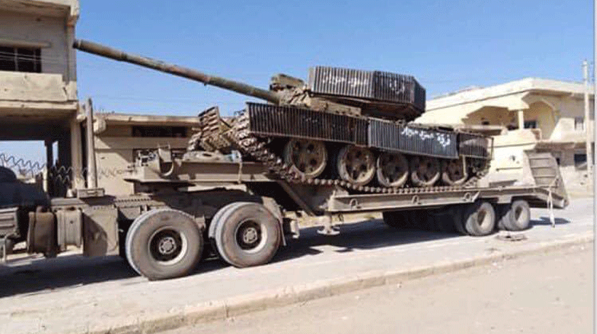 Захваченные танки боевиков в Бусра Аль-Харир