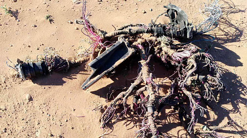 Предположительно, в пустыне обнаружены обломки американской баллистической ракеты Фото: © Directorate 4