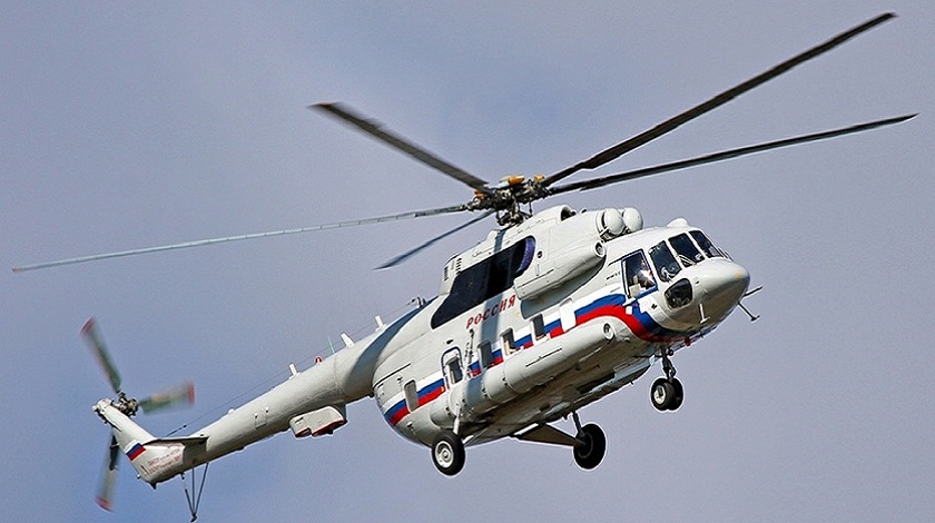 По предварительным данным, Ми-8АМТ столкнулся с внешней подвеской другого вертолета, на которой был закреплен груз Фото: © GLOBAL LOOK press