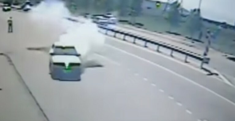 Опубликовано видео попытки теракта при въезде в Грозный — Daily Storm
