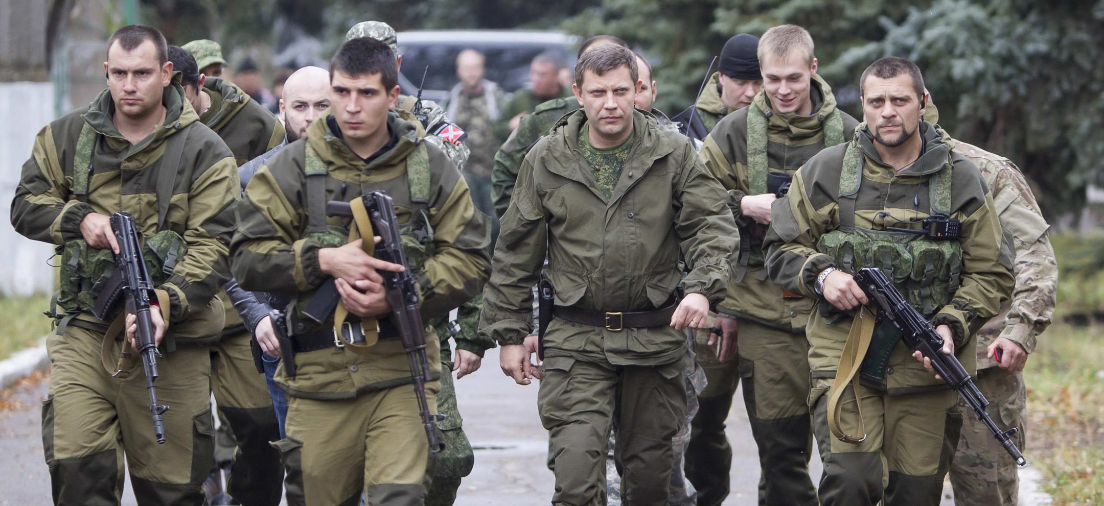 Глава ДНР Александр Захарченко и его телохранители