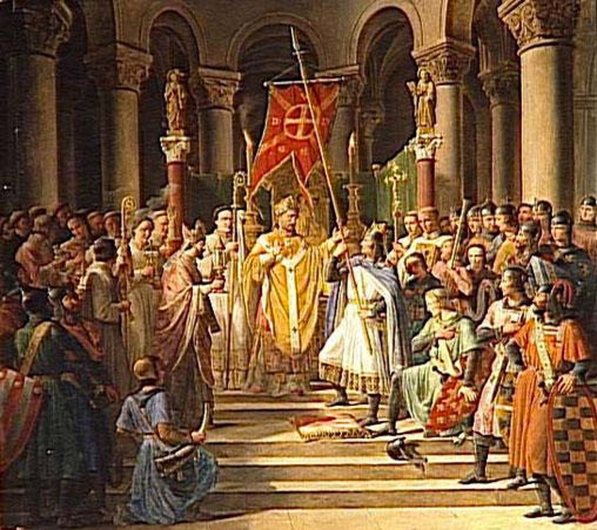 Папские легаты провозглашают анафему Патриарху Константинополя