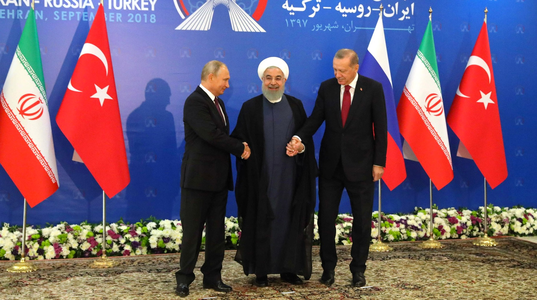 Президенты России, Ирана и Турции договорились о «деликатной» зачистке террористов в Сирийской Арабской Республике Фото: © kremlin.ru