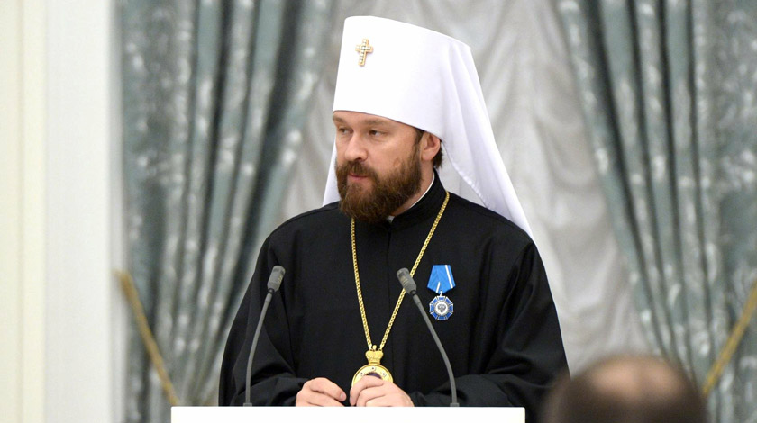 Средства церковной дипломатии себя исчерпали, заявил митрополит Иларион Фото: © kremlin.ru