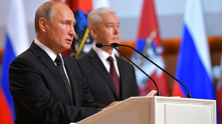 Путин посетил церемонию инаугурации мэра Москвы — Daily Storm