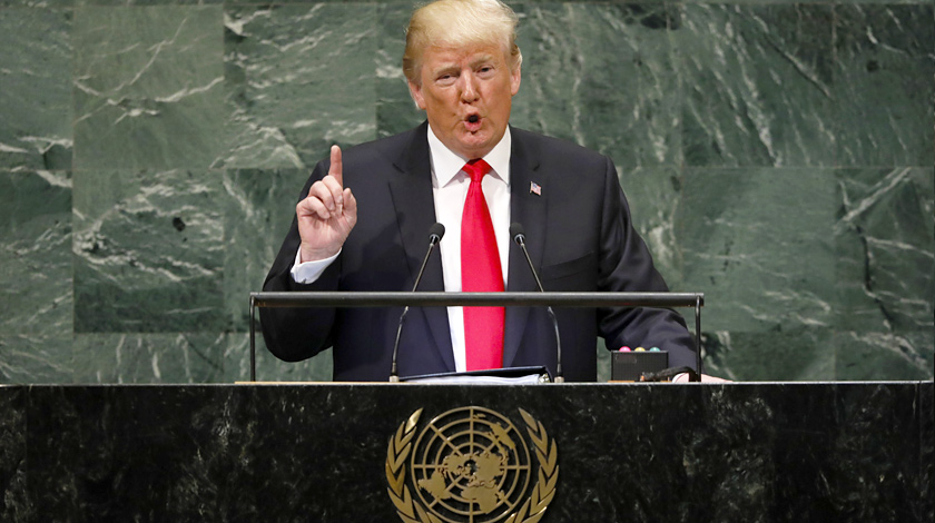 При этом американский президент призвал все государства бороться с социализмом, а также противостоять глобализму Фото: © GLOBAL LOOK Press / Li Muzi / ZUMAPRESS.com