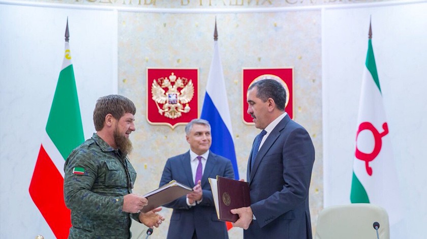 Dailystorm - Кадыров и Евкуров закрепили границу Чечни и Ингушетии