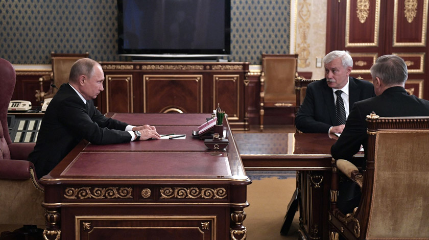 Александр Беглов будет исполнять обязанности главы города до сентября следующего года Фото: © kremlin.ru