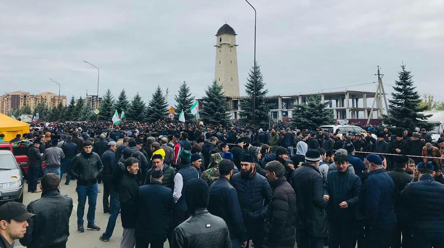 В регионе почти неделю не работает мобильный интернет. Там продолжаются массовые митинги Фото: © t.me/ingushetia_2018