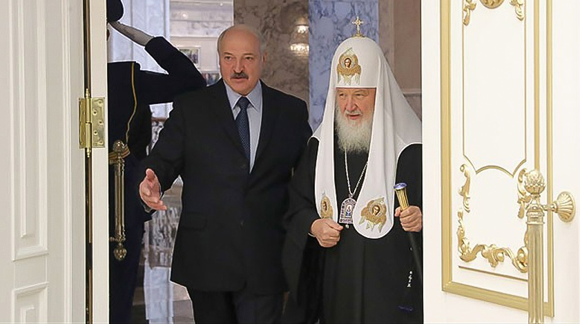 Президент Белоруссии встретился с предстоятелем Русской православной церкви патриархом Кириллом undefined