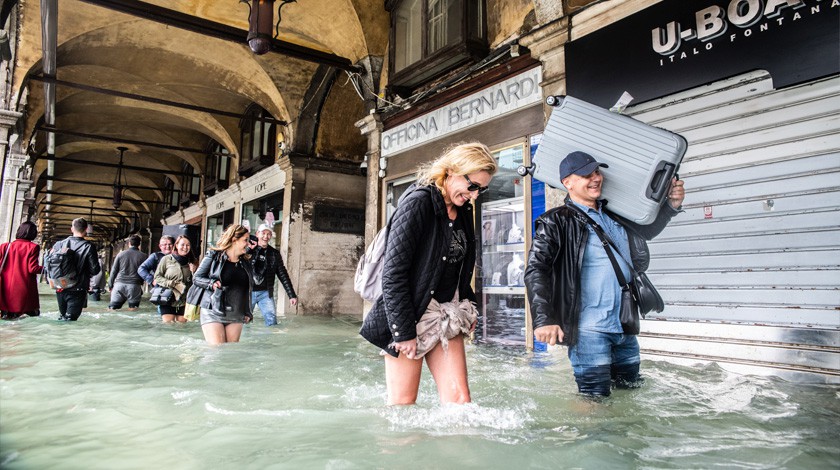 Dailystorm - Около 75% территории Венеции затоплено после проливных дождей