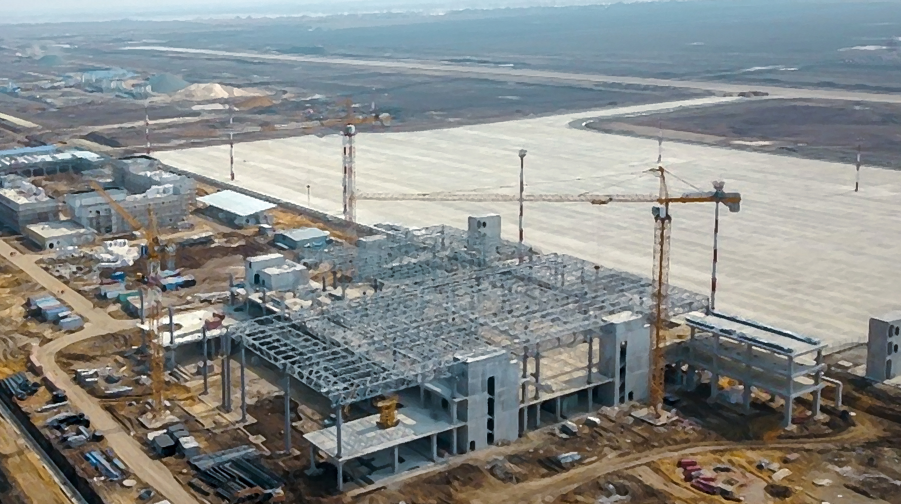 Сроки строительства ряда аэропортов были перенесены, стоимость проектов возросла Строительство Международного Аэропорта Юрия Гагарина в г. Саратов