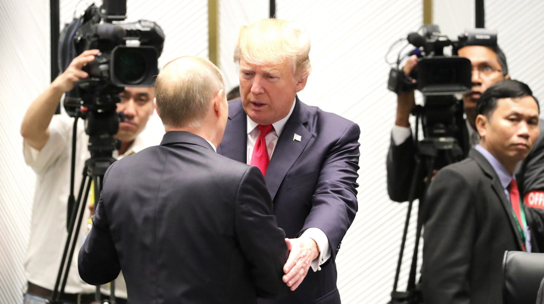 Президент США также заявил, что ему не нравится «эта агрессия» Фото: © GLOBAL LOOK Press  / Kremlin Pool