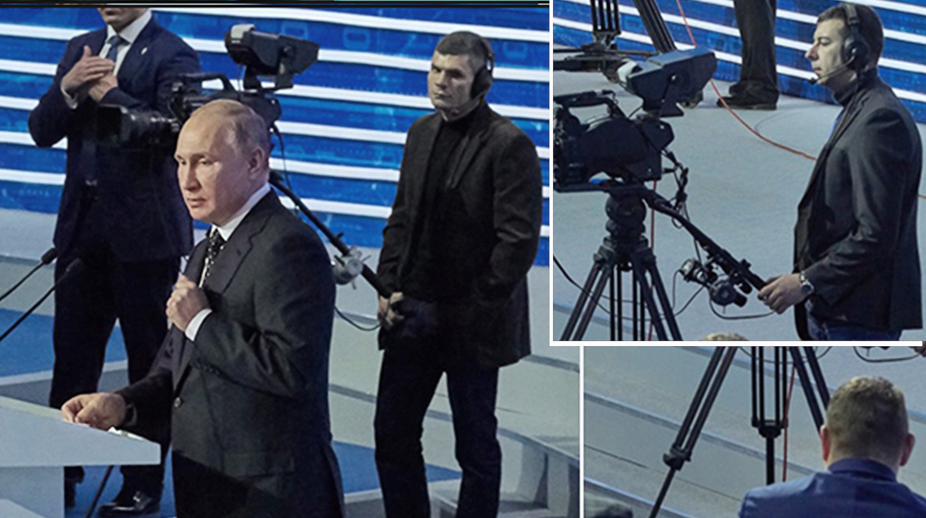 «Проект»: Охранники Путина маскируются под телеоператоров