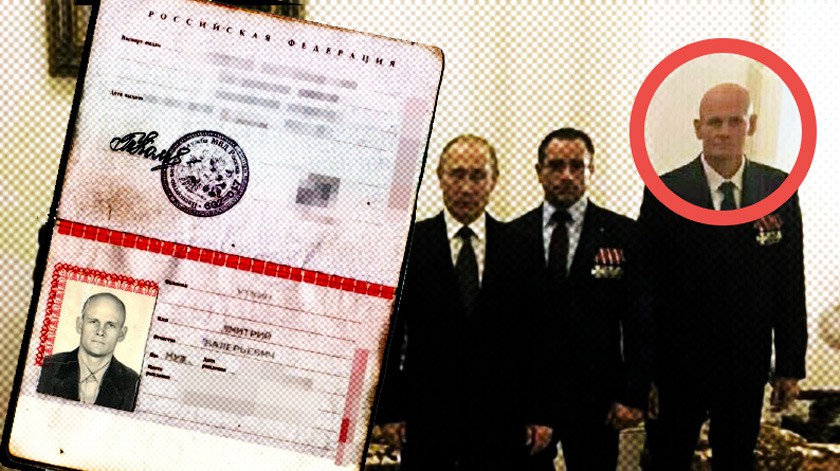 Групповое фото с приема в Кремле. Фотография, на которой Владимир Путин вместе Дмитрием Уткиным и его заместителем Андреем Трошевым