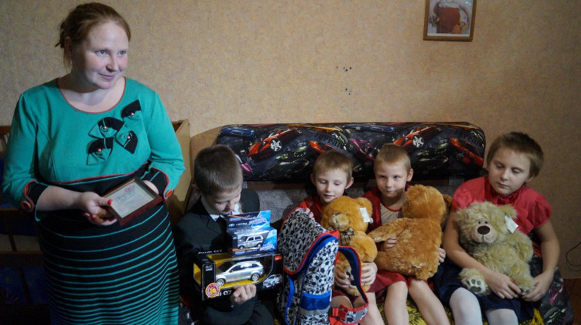 Дети семьи Богдан из Рязанской области
