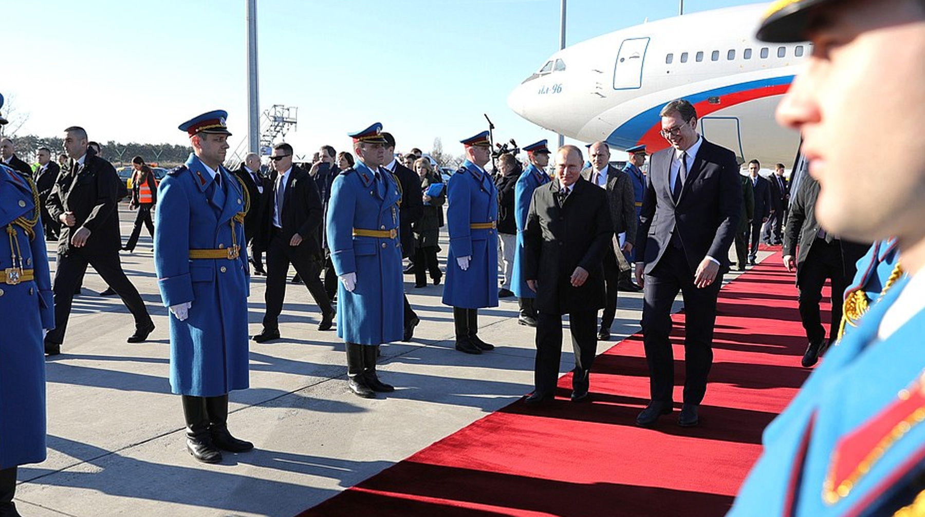 Президент России прибыл в Сербию с официальным визитом Фото: © kremlin.ru