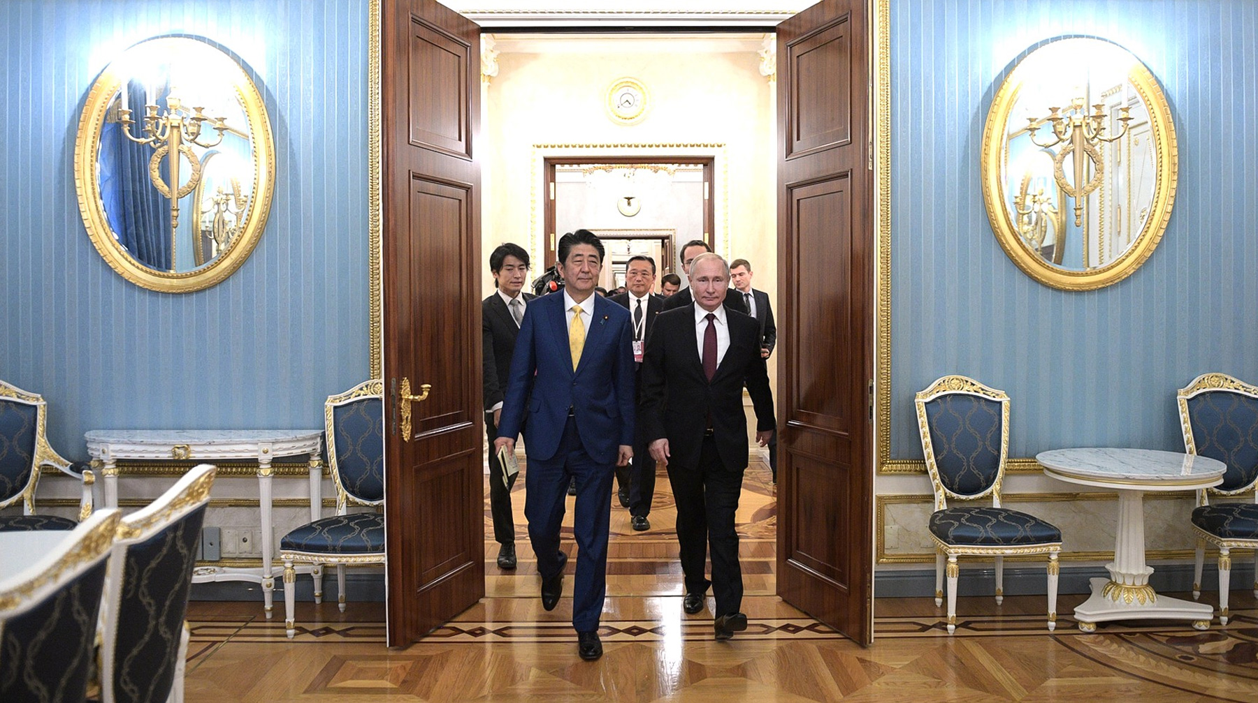 Президент России заявил, что предстоит кропотливая работа по выходу на приемлемое для России и Японии решение Фото: © kremlin.ru