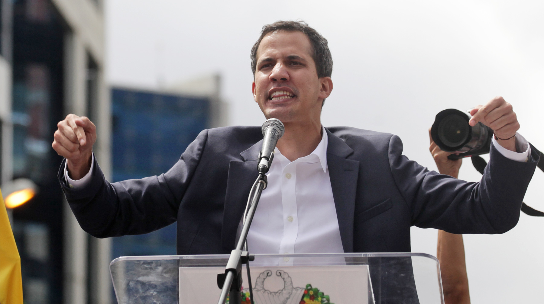 Самопровозглашенный президент согласовывал с США стратегию протеста против Мадуро Хуан Гуайдо объявляет себя главой Венесуэлы, 23 января 2019 года, Венесуэла, Каракас