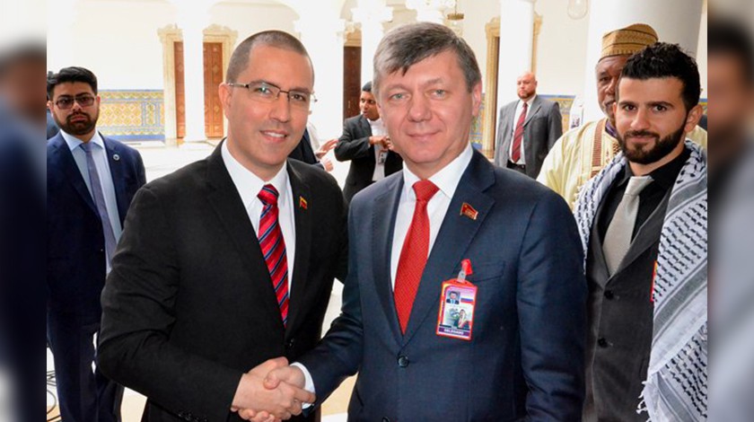 Дмитрий Новиков и Министр иностранных дел Венесуэлы Хорхе Арреаса