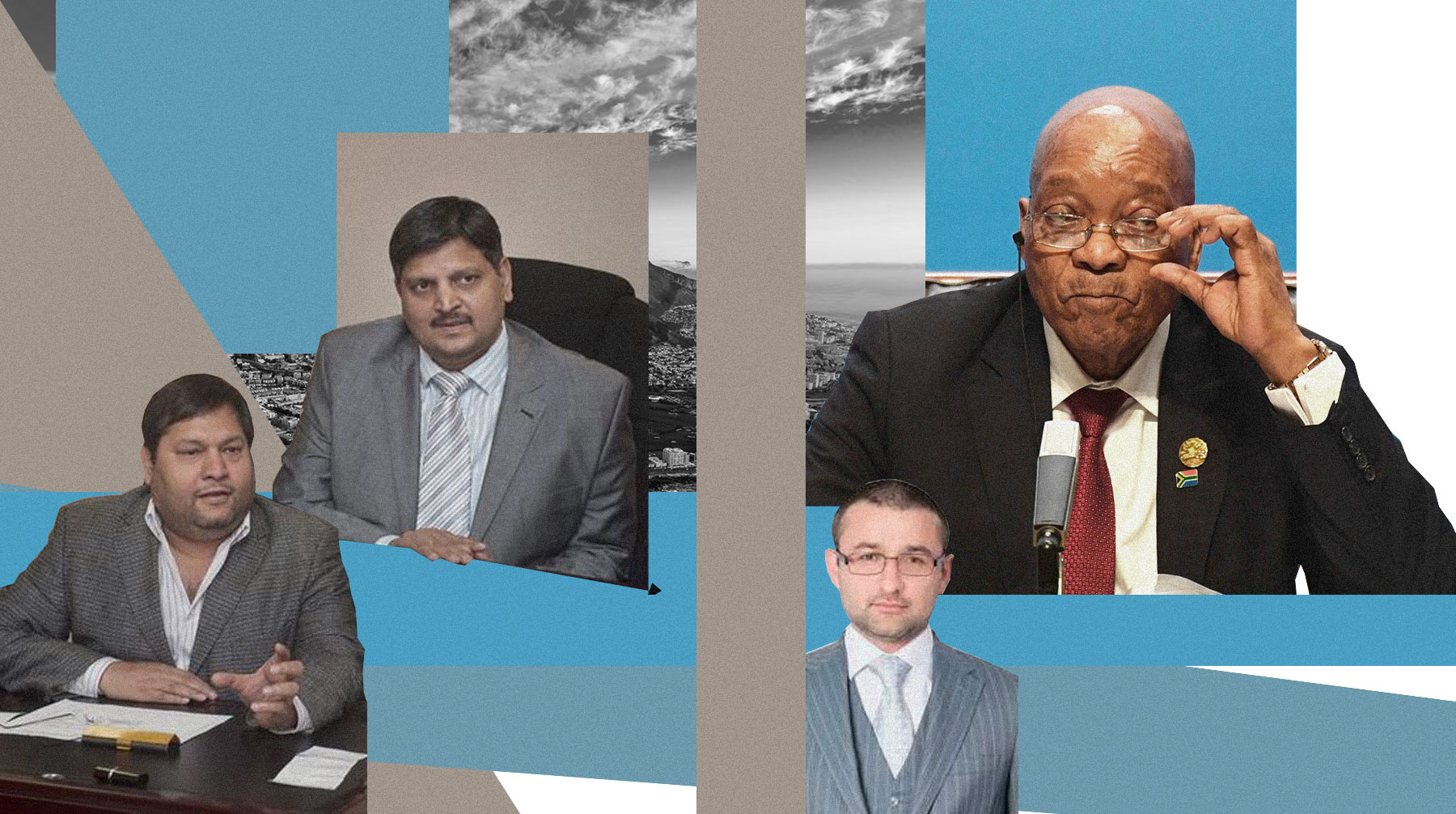 В схему с контрактами с Росгео были вовлечены экс-президент ЮАР Зума, действующий вице-президент и олигархи из Индии Коллаж: © Daily Storm