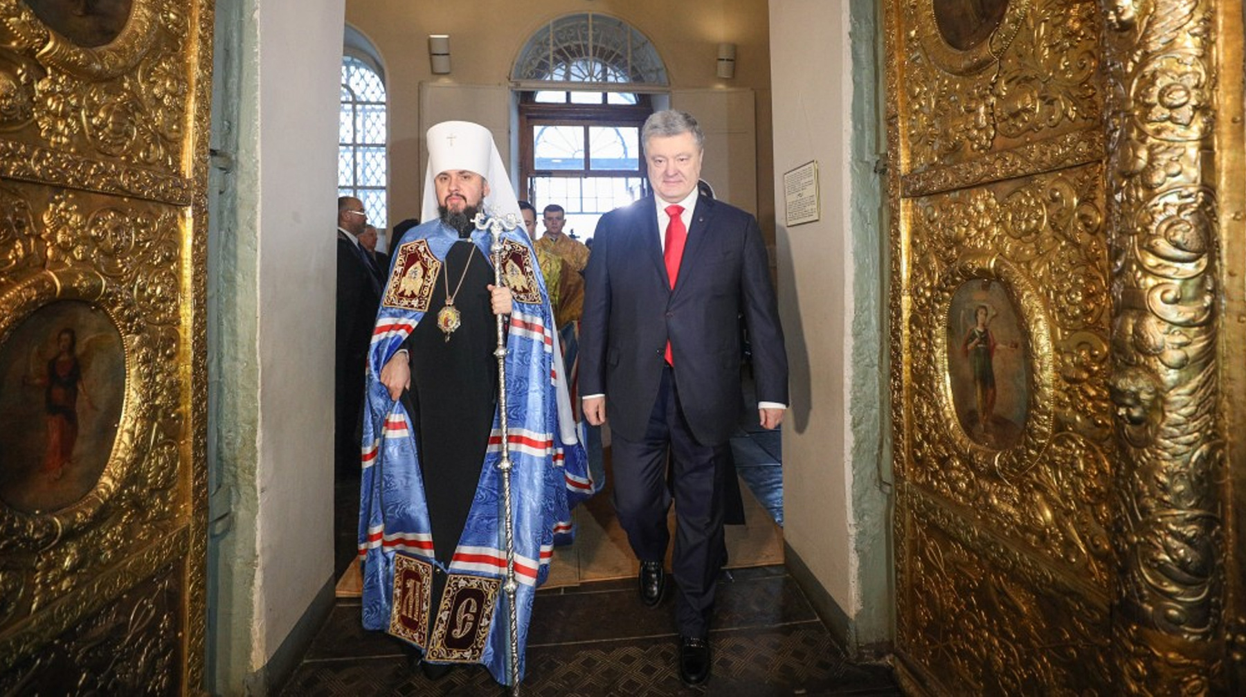 Церемонию посетил украинский лидер Петр Порошенко undefined