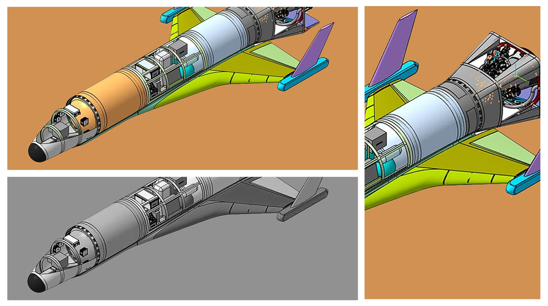 В СМИ также появилась схема выведения беспилотника самолетного типа на околоземную орбиту Коллаж: © Daily Storm