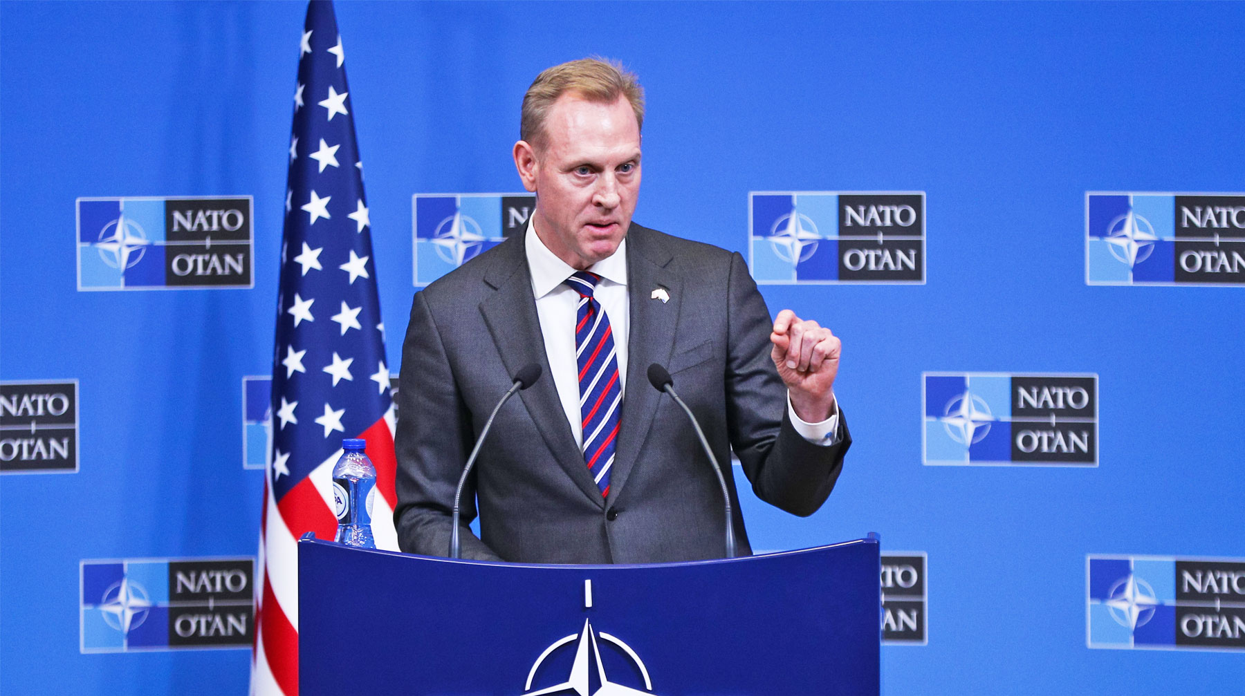 Патрик Шанахан убежден, что все страны, входящие в НАТО, должны сохранить альянс и нарастить военные бюджеты Временно исполняющий обязанности главы Минобороны США Патрик Шанахан